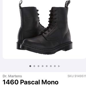 Dr Martens 1460 Pascal Mono • UK 7/US 9/EU 41
